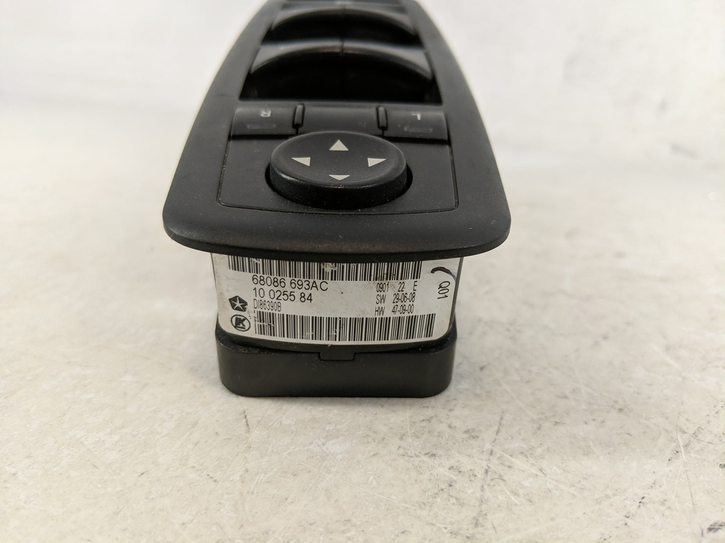 2011-2013 Dodge Durango Master Power Window Switch Replacement Driver Side Left P/N:68086693AC Fits Fits 2011 2012 2013 OEM 