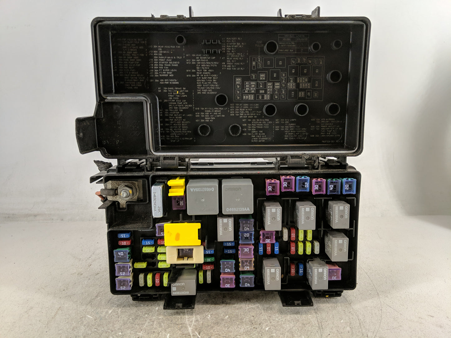 2011-2011 Dodge Durango Fusebox Fuse Box Relay Module Tipm 04692316ah - Oemusedautoparts1.com