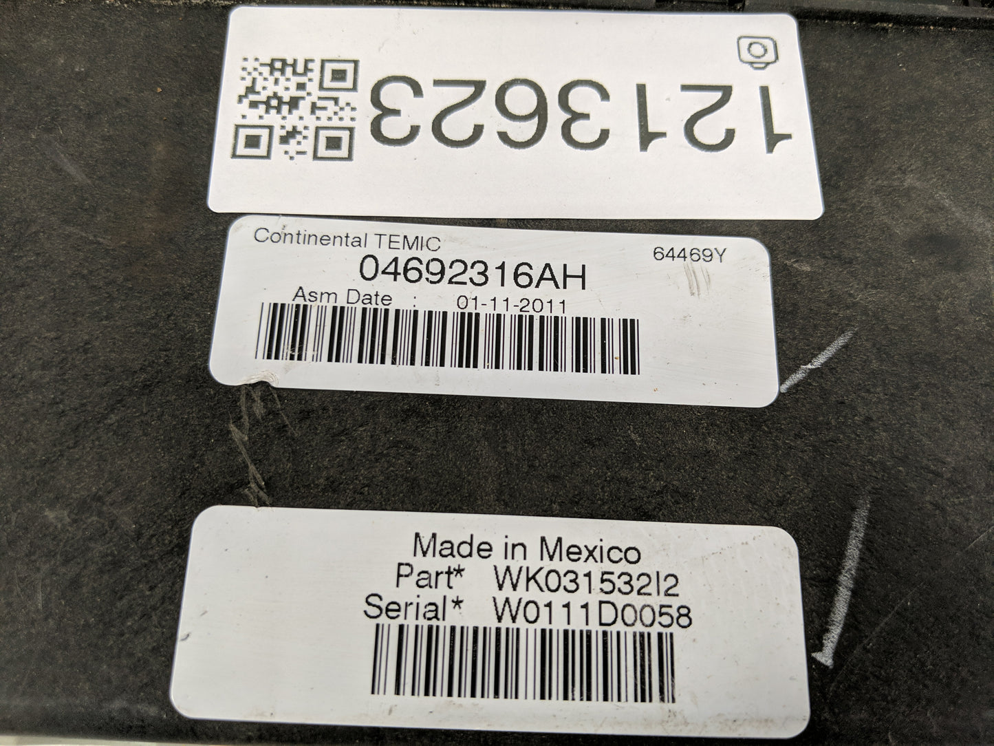 2011-2011 Dodge Durango Fusebox Fuse Box Relay Module Tipm 04692316ah - Oemusedautoparts1.com