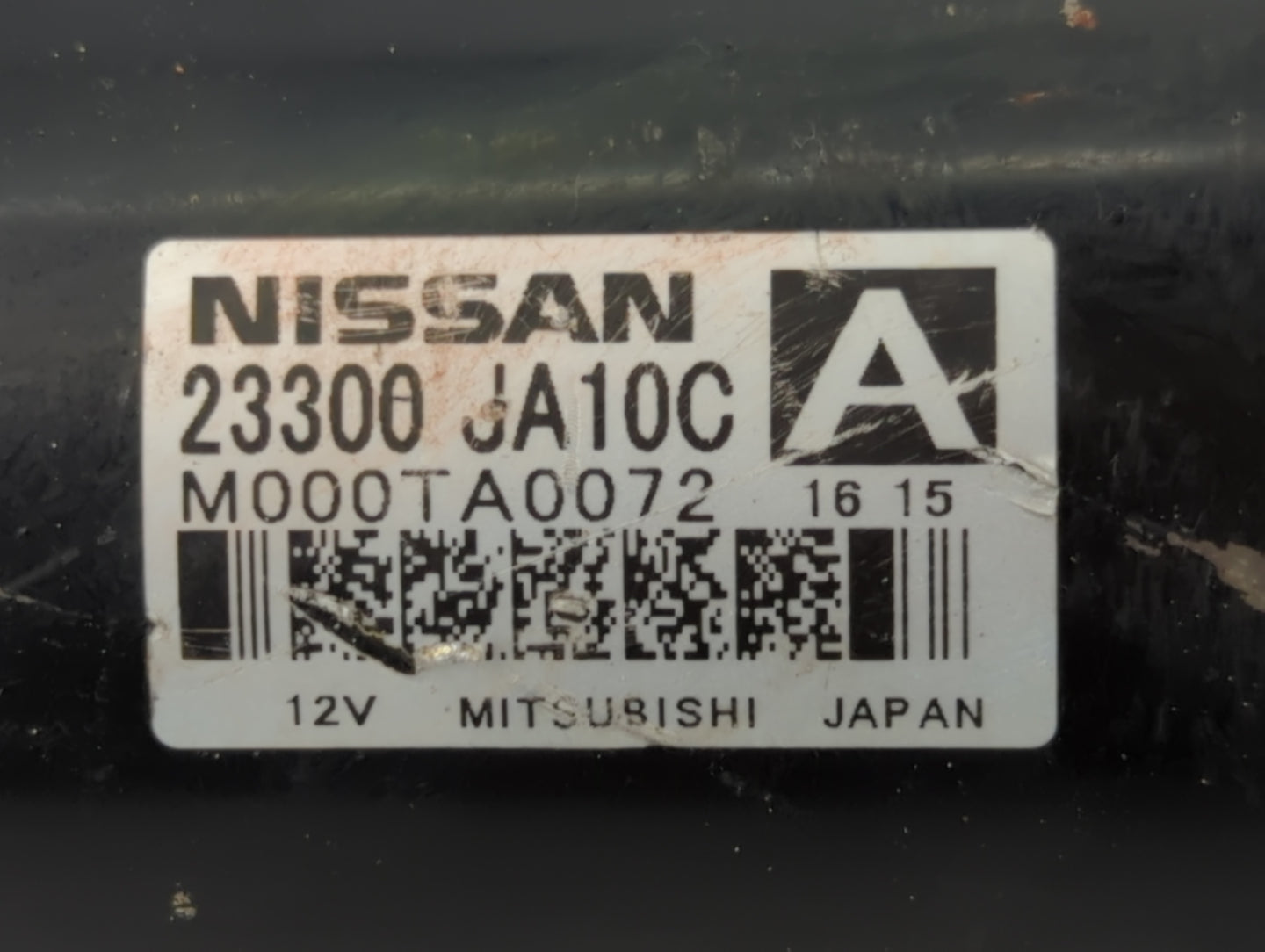 2011 Dodge Durango Car Starter Motor Solenoid OEM P/N:M000TA0072 23300 JA10C Fits OEM Used Auto Parts - Oemusedautoparts1.co
