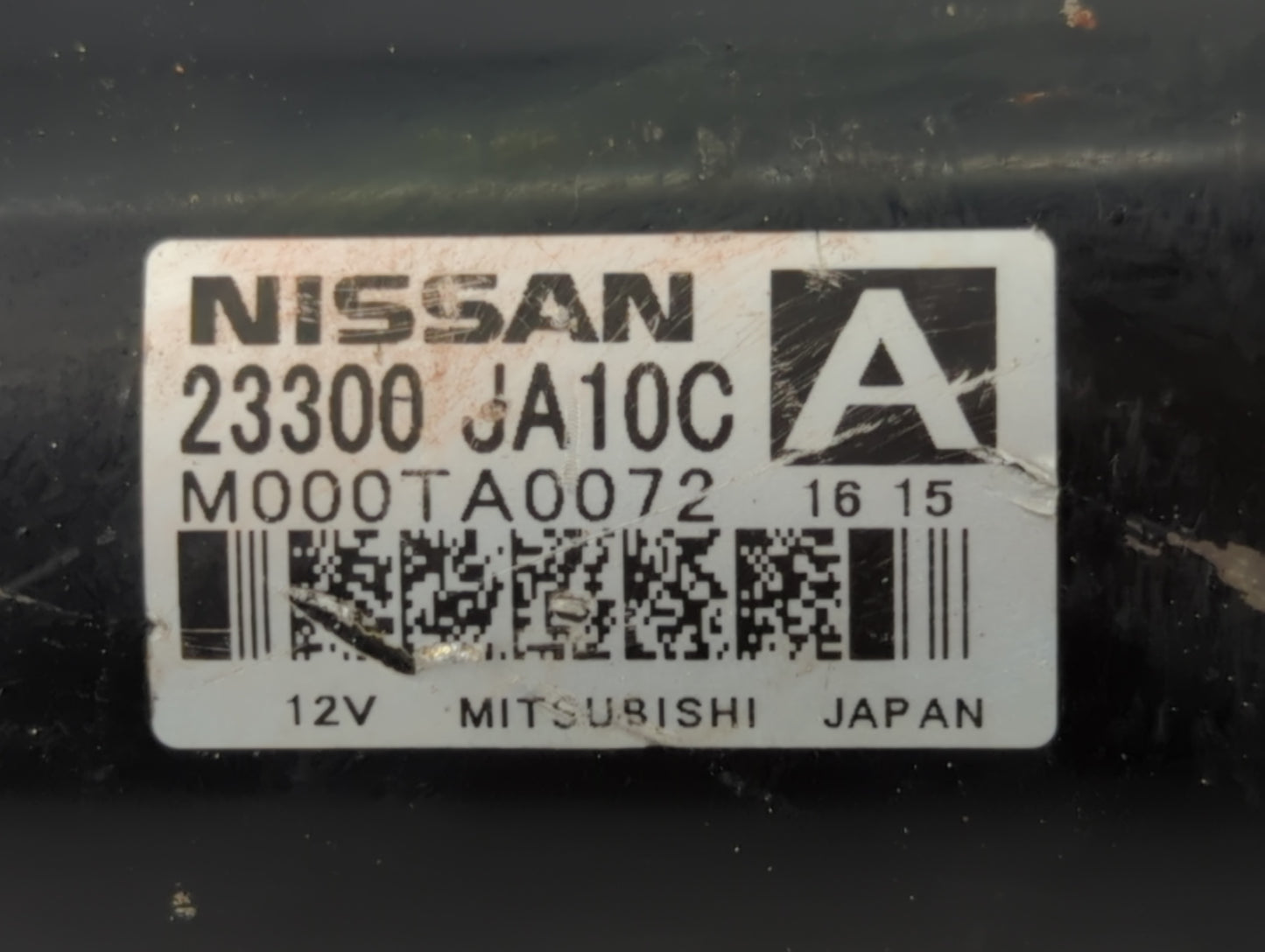 2011 Dodge Durango Car Starter Motor Solenoid OEM P/N:M000TA0072 23300 JA10C Fits OEM Used Auto Parts - Oemusedautoparts1.co
