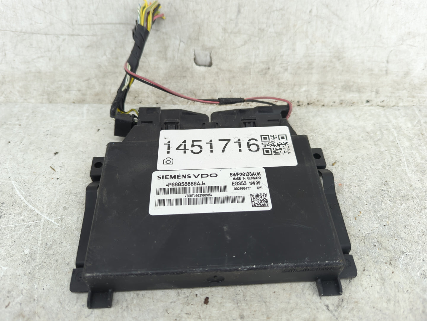 2011 Dodge Durango PCM Engine Control Computer ECU ECM PCU OEM P/N:P68058666AJ Fits OEM Used Auto Parts - Oemusedautoparts1.