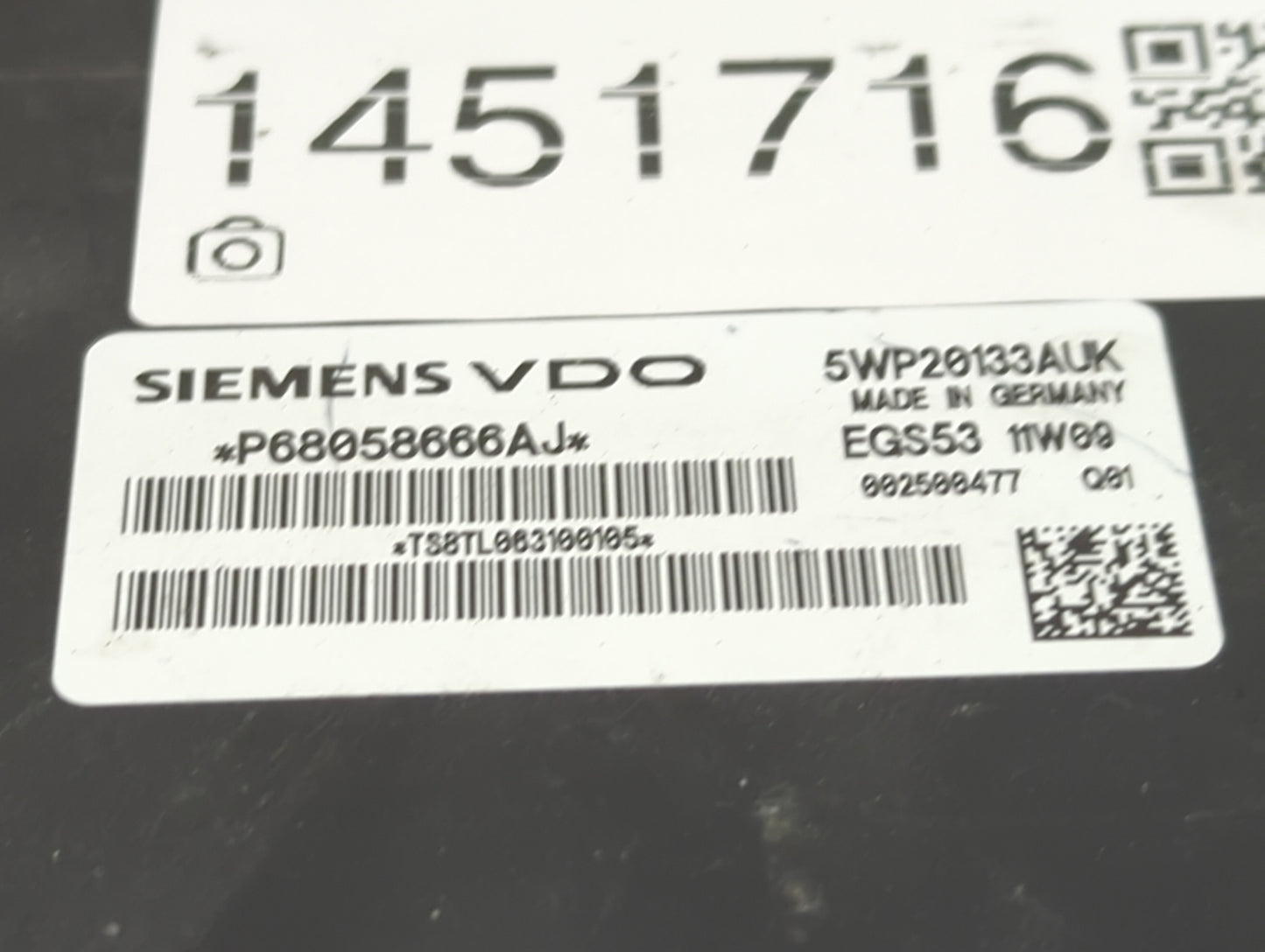 2011 Dodge Durango PCM Engine Control Computer ECU ECM PCU OEM P/N:P68058666AJ Fits OEM Used Auto Parts - Oemusedautoparts1.