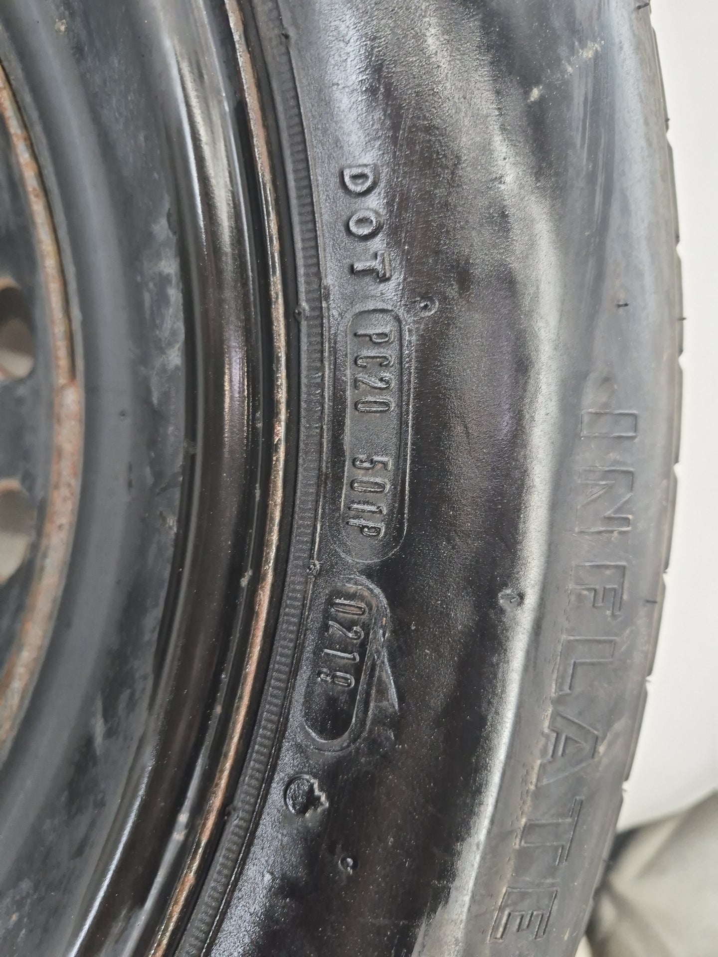 2011-2020 Dodge Durango Spare Donut Tire Wheel Rim Oem 1461845 - Oemusedautoparts1.com