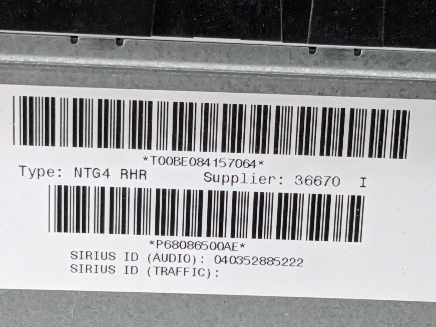 2011 Dodge Durango Radio AM FM Cd Player Receiver Replacement P/N:P68086500AE T00BE084157064 Fits OEM Used Auto Parts - Oemu