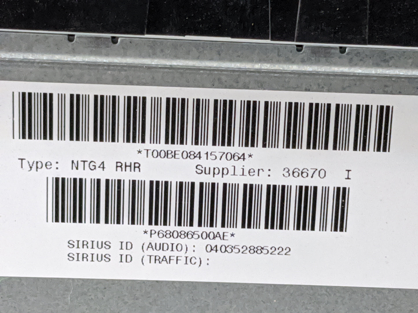 2011 Dodge Durango Radio AM FM Cd Player Receiver Replacement P/N:P68086500AE T00BE084157064 Fits OEM Used Auto Parts - Oemu