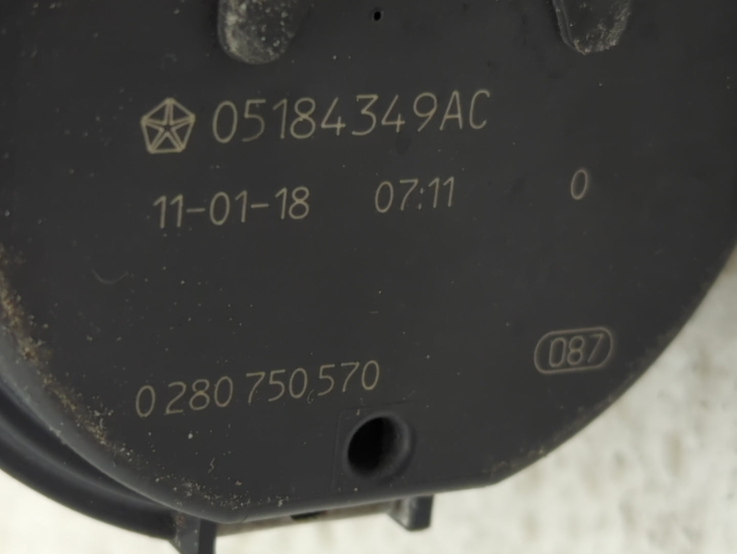 2011-2022 Dodge Durango Throttle Body P/N:05184349AC Fits Fits 2011 2012 2013 2014 2015 2016 2017 2018 2019 2020 2021 2022 O