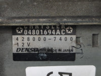 2011-2015 Dodge Durango Car Starter Motor Solenoid OEM P/N:428000-7400 0480169AC Fits Fits 2011 2012 2013 2014 2015 2016 OEM