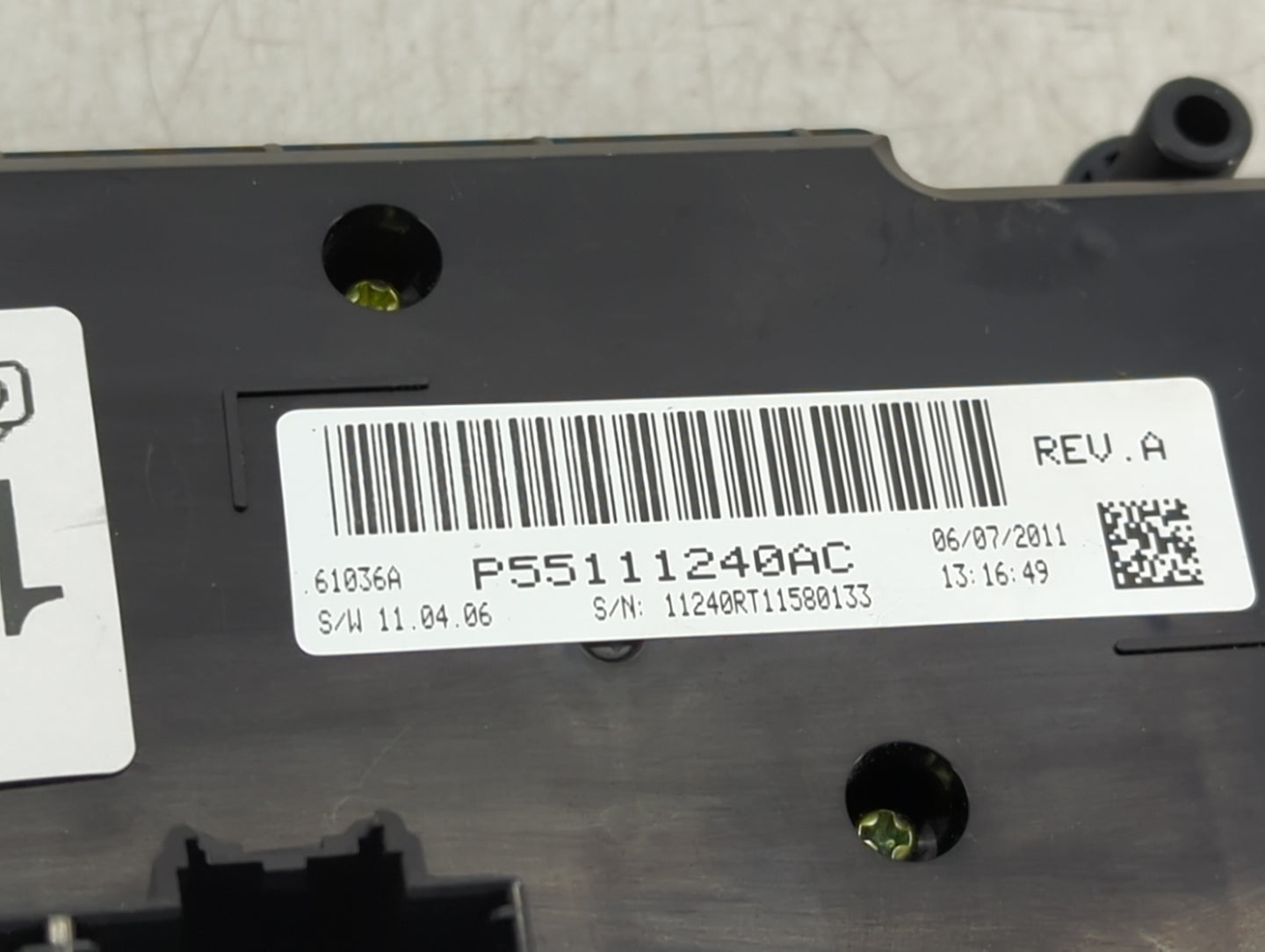 2011-2020 Dodge Grand Caravan Climate Control Module Temperature AC/Heater Replacement P/N:P55111240AC Fits OEM Used Auto Pa