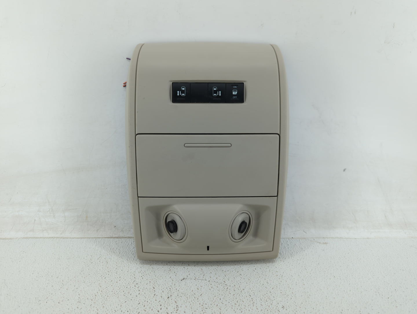 2011 Dodge Grand Caravan Overhead Roof Console Light Beige - Oemusedautoparts1.com