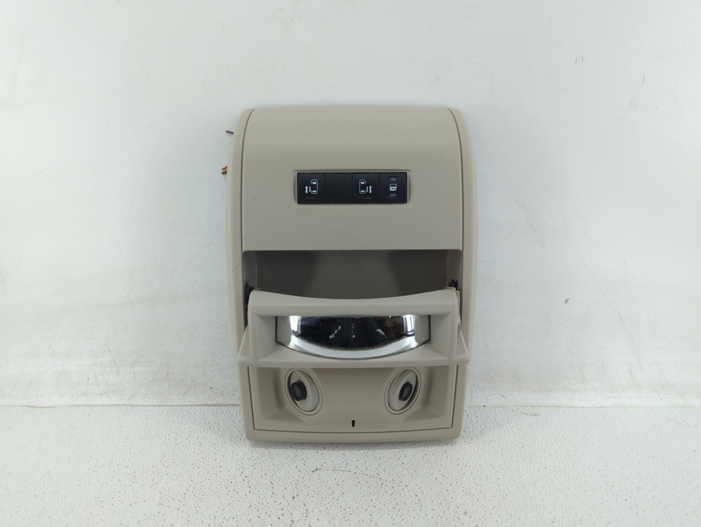 2011 Dodge Grand Caravan Overhead Roof Console Light Beige - Oemusedautoparts1.com