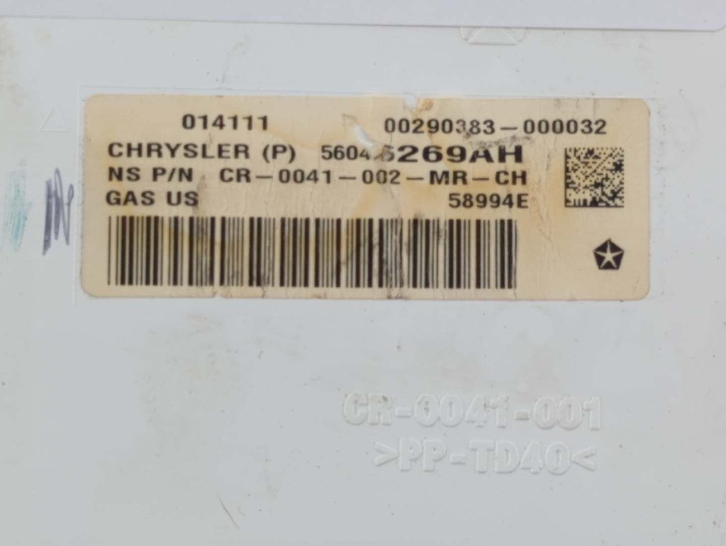 2011 Dodge Journey Instrument Cluster Speedometer Gauges P/N:56046269AH 56046749AE Fits OEM Used Auto Parts - Oemusedautopar