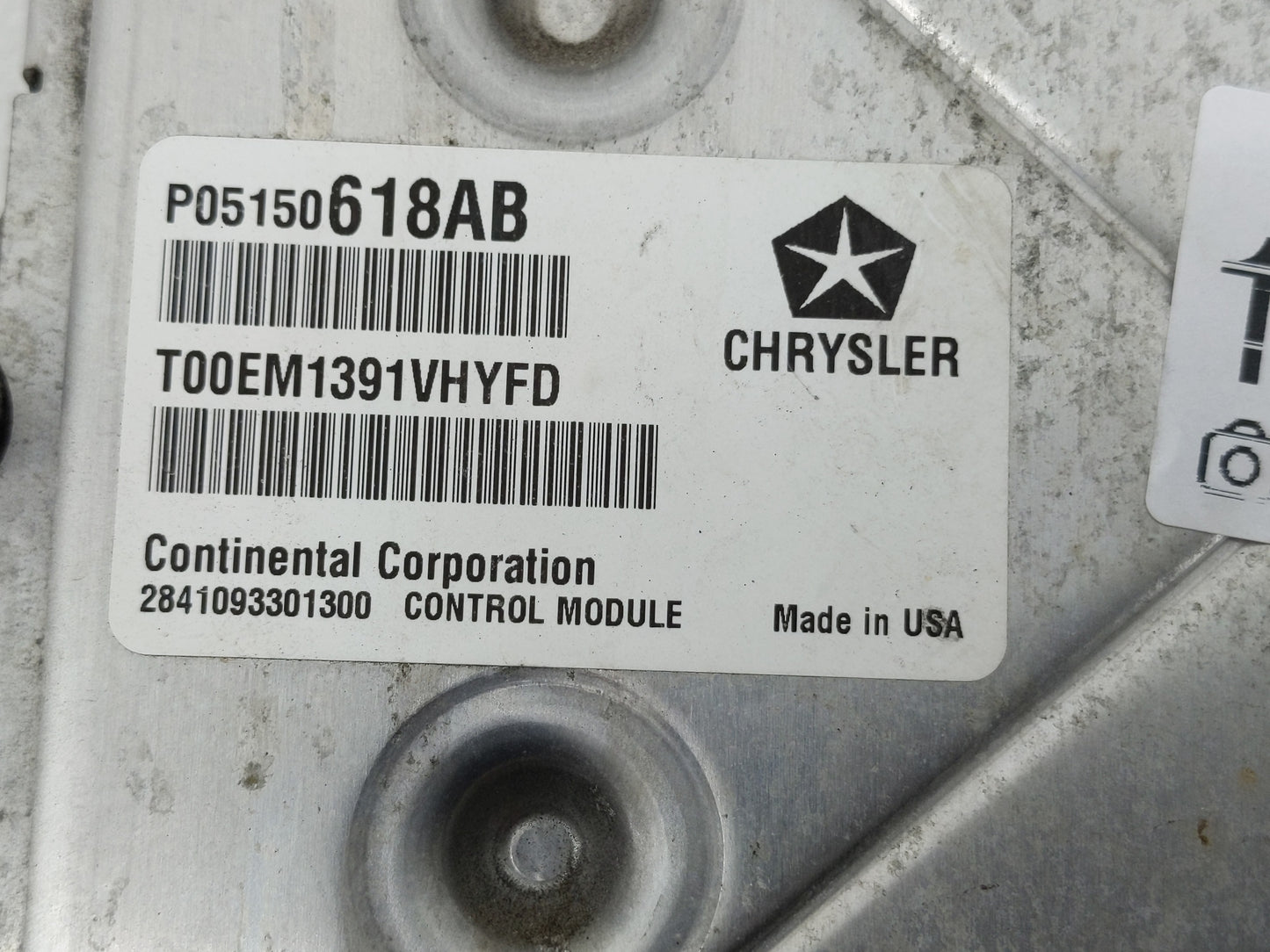 2011-2012 Dodge Journey PCM Engine Control Computer ECU ECM PCU OEM P/N:P05150618AB Fits Fits 2011 2012 OEM Used Auto Parts 