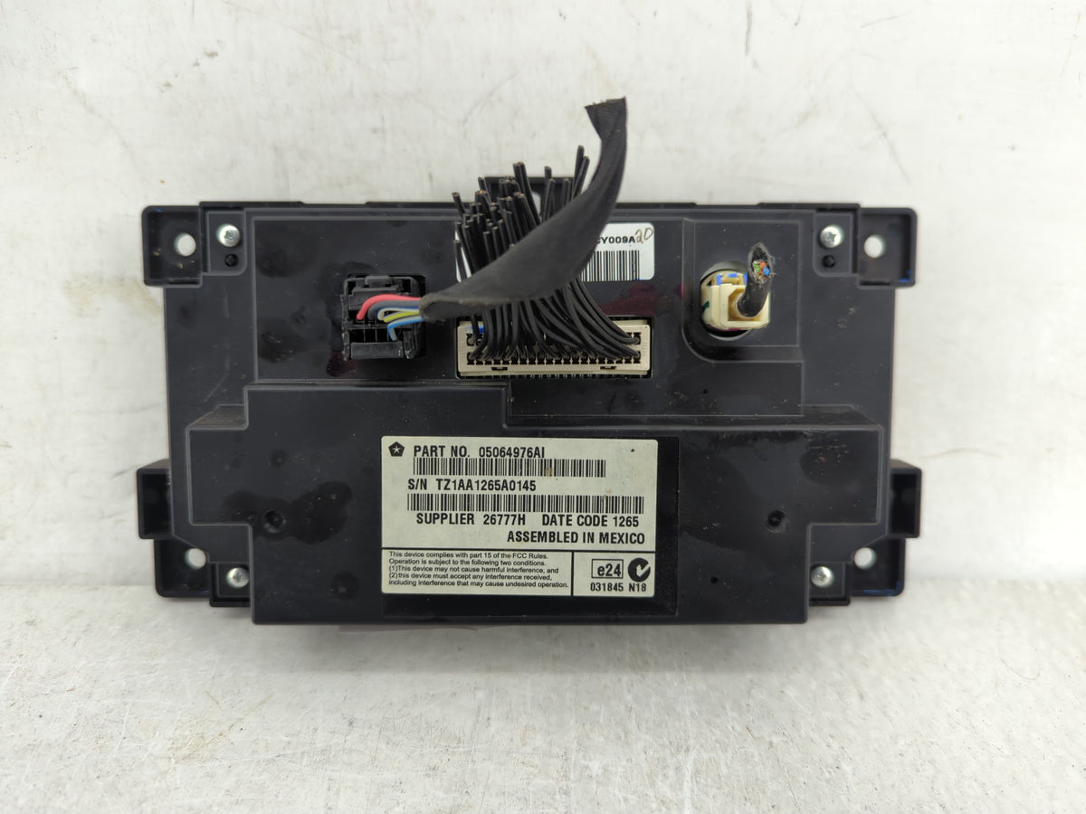 2011 Dodge Journey Information Radio Display Screen 1377563 - Oemusedautoparts1.com