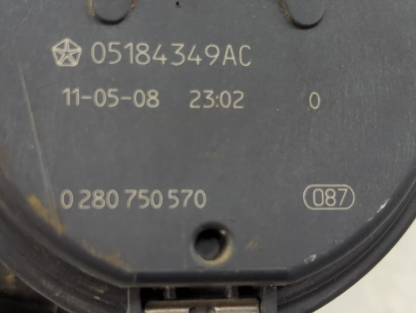 2011-2019 Dodge Journey Throttle Body P/N:0 280 750 570 05184349AC Fits OEM Used Auto Parts - Oemusedautoparts1.com