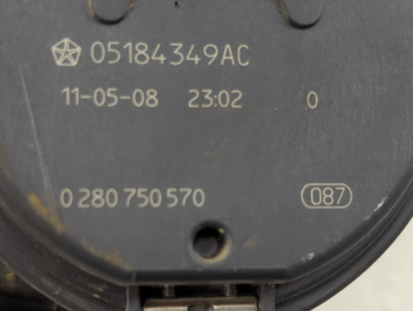 2011-2019 Dodge Journey Throttle Body P/N:0 280 750 570 05184349AC Fits OEM Used Auto Parts - Oemusedautoparts1.com