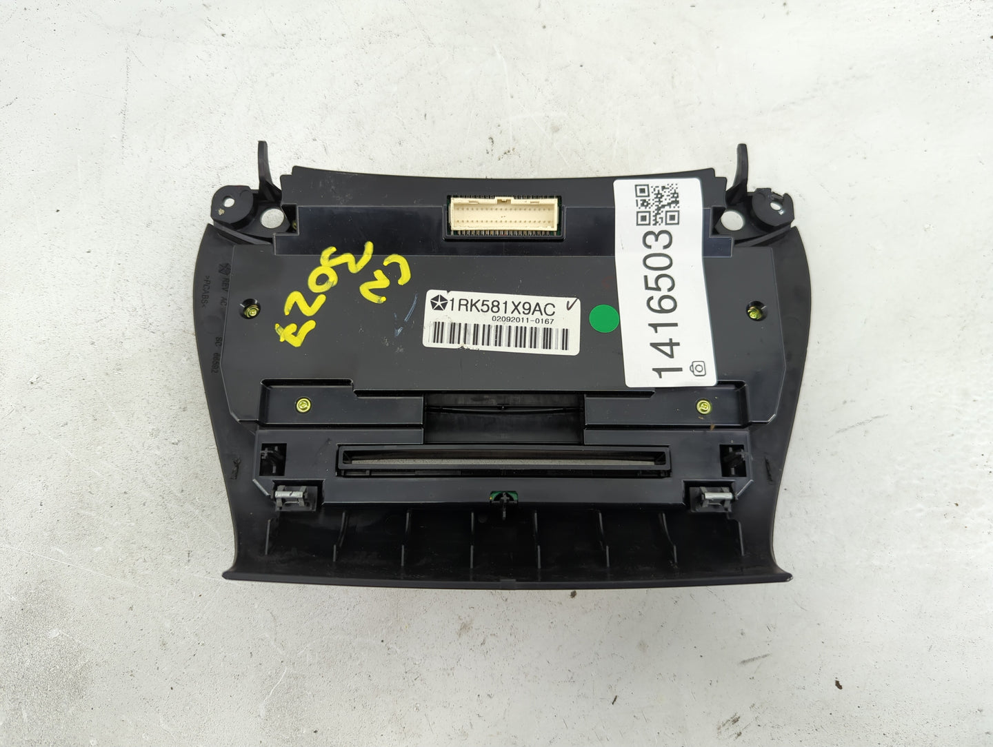 2011 Dodge Journey Climate Control Module Temperature AC/Heater Replacement P/N:1RK581X9AC Fits OEM Used Auto Parts - Oemuse