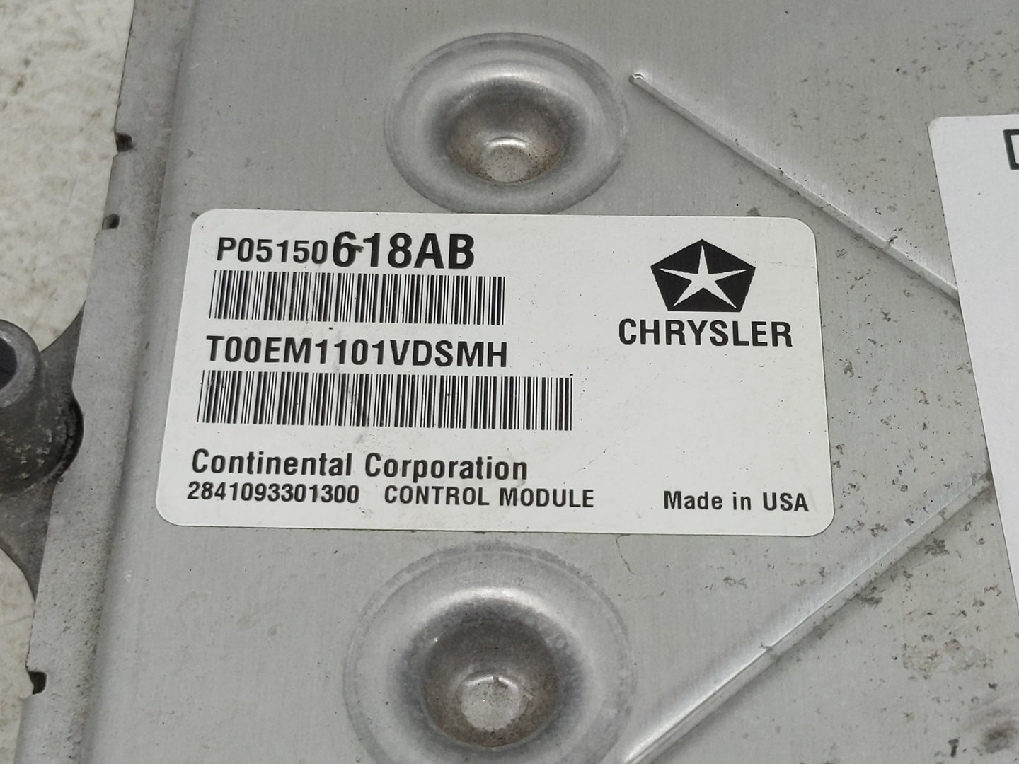 2011-2012 Dodge Journey PCM Engine Control Computer ECU ECM PCU OEM P/N:P05150618AB Fits Fits 2011 2012 OEM Used Auto Parts 
