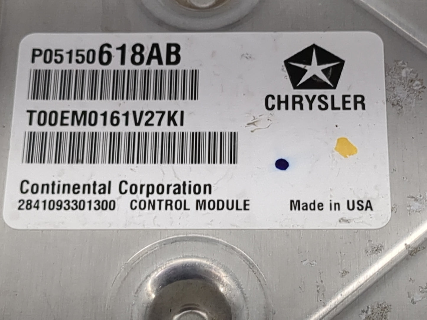 2011-2012 Dodge Journey PCM Engine Control Computer ECU ECM PCU OEM P/N:P05150618AB P68080354AE Fits Fits 2011 2012 OEM Used
