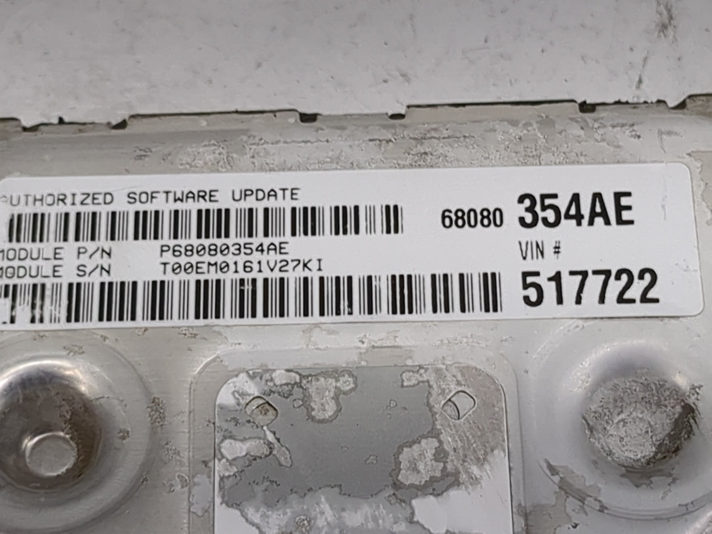 2011-2012 Dodge Journey PCM Engine Control Computer ECU ECM PCU OEM P/N:P05150618AB P68080354AE Fits Fits 2011 2012 OEM Used