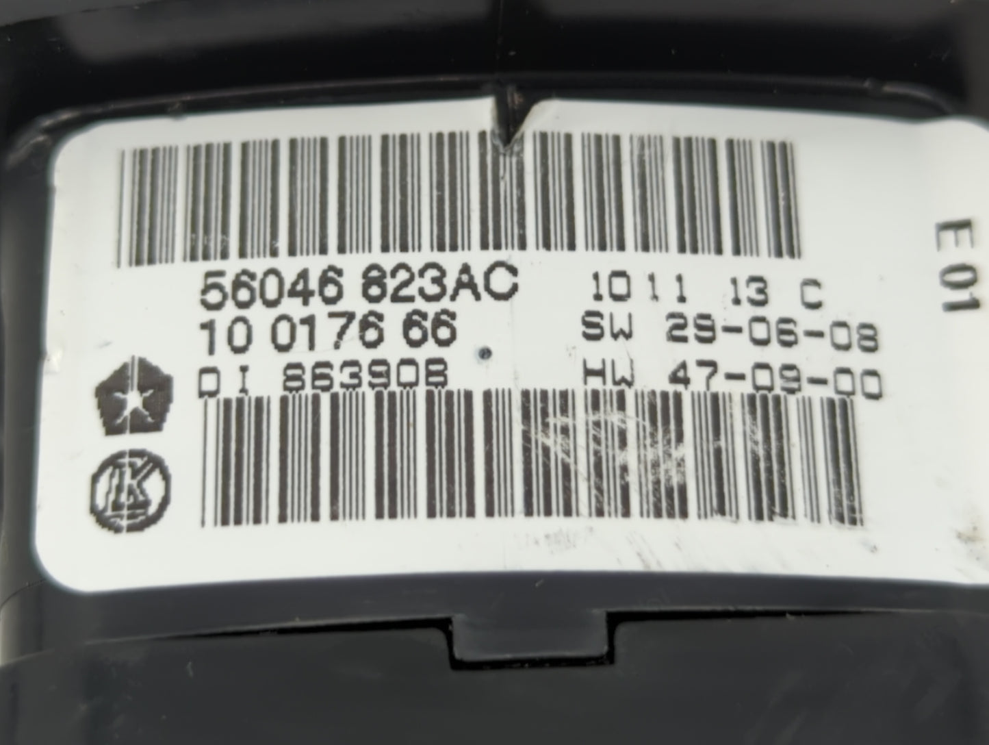 2011-2019 Dodge Journey Master Power Window Switch Replacement Driver Side Left P/N:56046823AC 68139805AB Fits OEM Used Auto