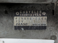 2011-2019 Dodge Journey Car Starter Motor Solenoid OEM P/N:428000-7200 04801839AB Fits OEM Used Auto Parts - Oemusedautopart