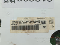 2011 Dodge Journey Instrument Cluster Speedometer Gauges P/N:56046269AK Fits OEM Used Auto Parts - Oemusedautoparts1.com