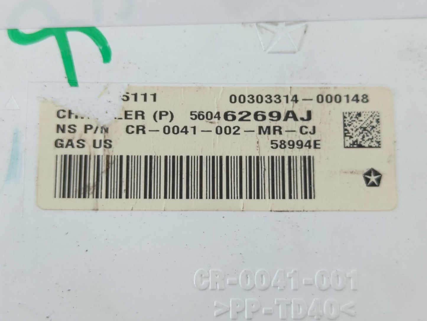 2011 Dodge Journey Instrument Cluster Speedometer Gauges P/N:00303314-000148 56046269AJ Fits OEM Used Auto Parts - Oemusedau