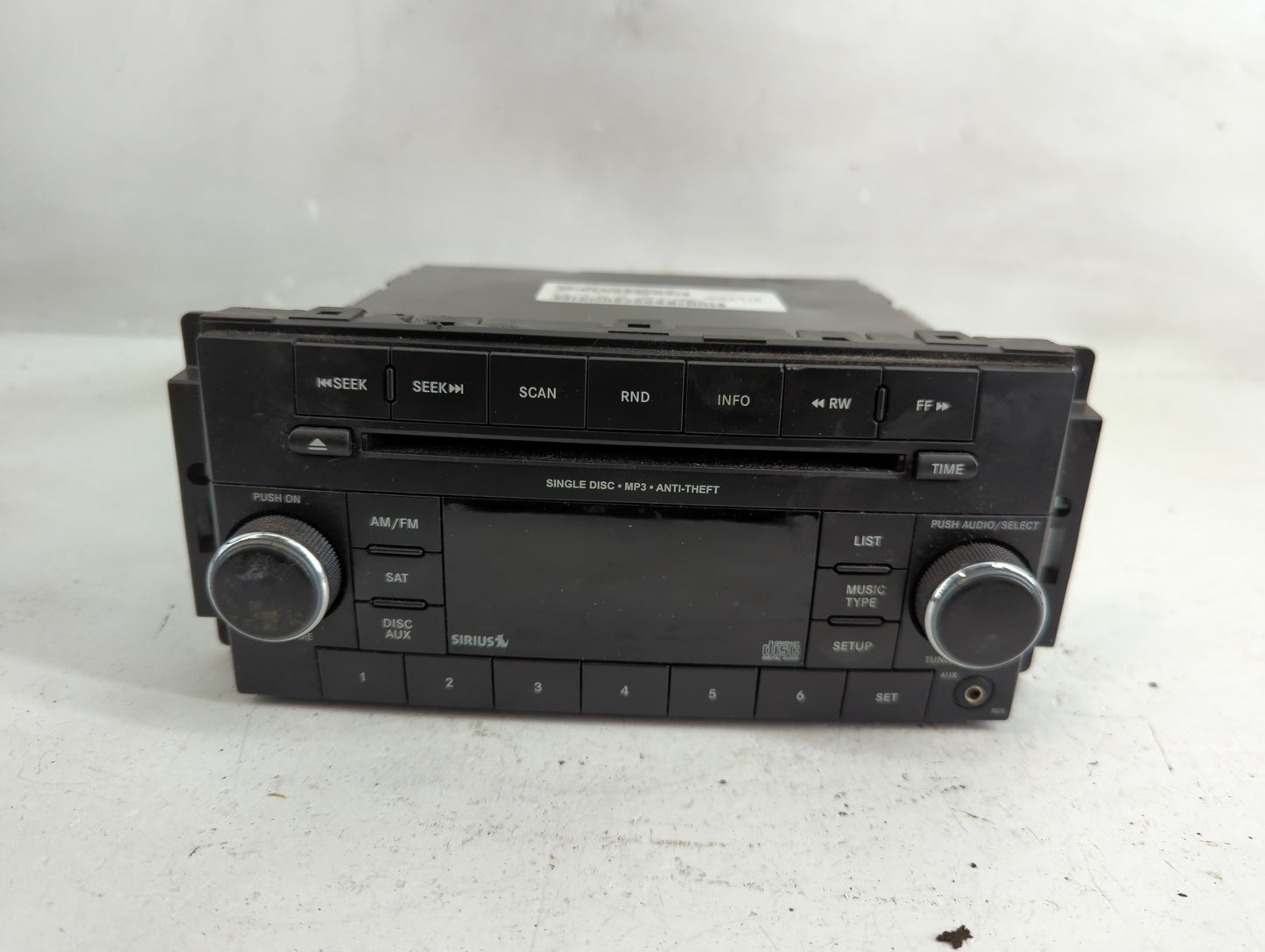 2011 Dodge Nitro Radio AM FM Cd Player Receiver Replacement P/N:P05091164AB Fits Fits 2010 OEM Used Auto Parts - Oemusedauto