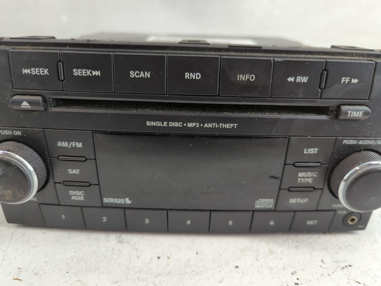 2011 Dodge Nitro Radio AM FM Cd Player Receiver Replacement P/N:P05091164AB Fits Fits 2010 OEM Used Auto Parts - Oemusedauto
