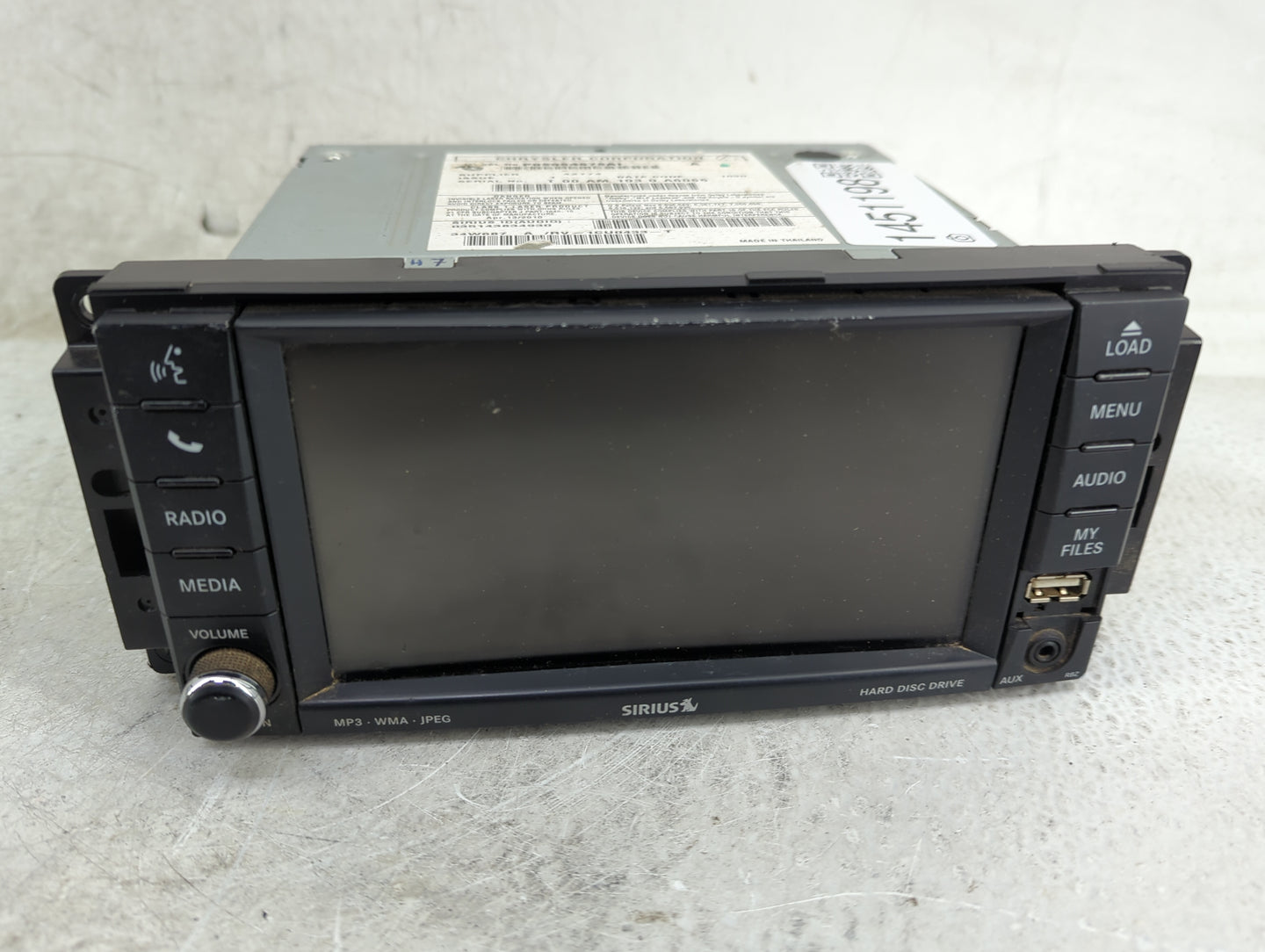2011 Dodge Nitro Radio AM FM Cd Player Receiver Replacement P/N:P05064678AI Fits Fits 2008 2009 2010 2014 OEM Used Auto Part
