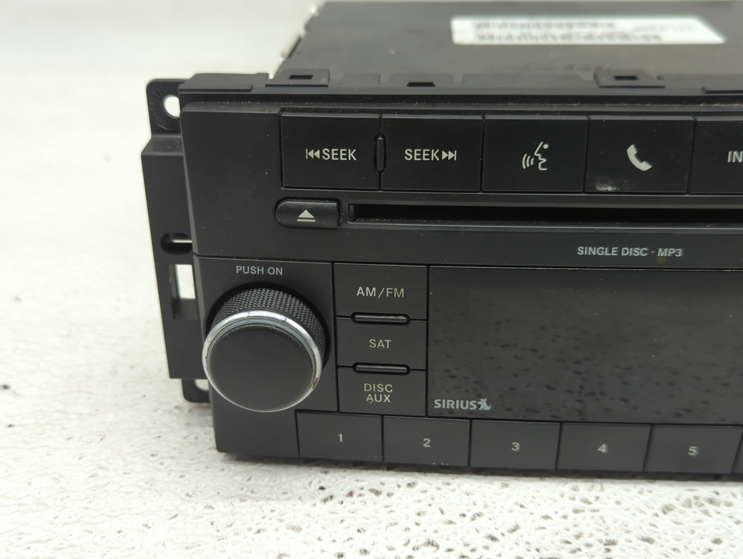 2009-2010 Dodge Ram 1500 Radio AM FM Cd Player Receiver Replacement P/N:P05091228AC Fits Fits 2008 2009 2010 2011 OEM Used A