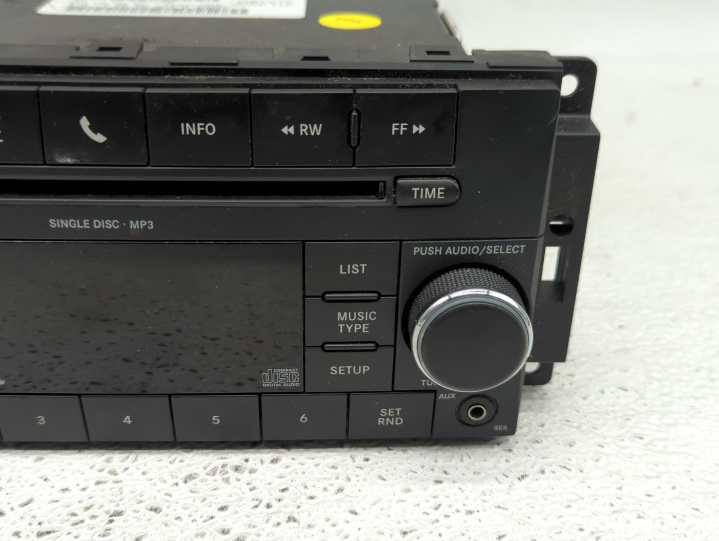 2009-2010 Dodge Ram 1500 Radio AM FM Cd Player Receiver Replacement P/N:P05091228AC Fits Fits 2008 2009 2010 2011 OEM Used A