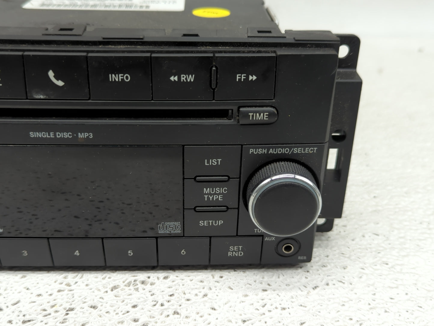 2009-2010 Dodge Ram 1500 Radio AM FM Cd Player Receiver Replacement P/N:P05091228AC Fits Fits 2008 2009 2010 2011 OEM Used A