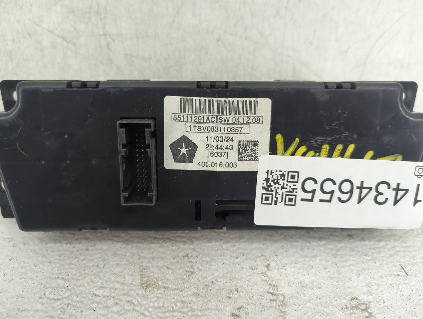 2011 Dodge Ram 1500 Climate Control Module Temperature AC/Heater Replacement P/N:55111291AC Fits Fits 2010 2012 OEM Used Aut