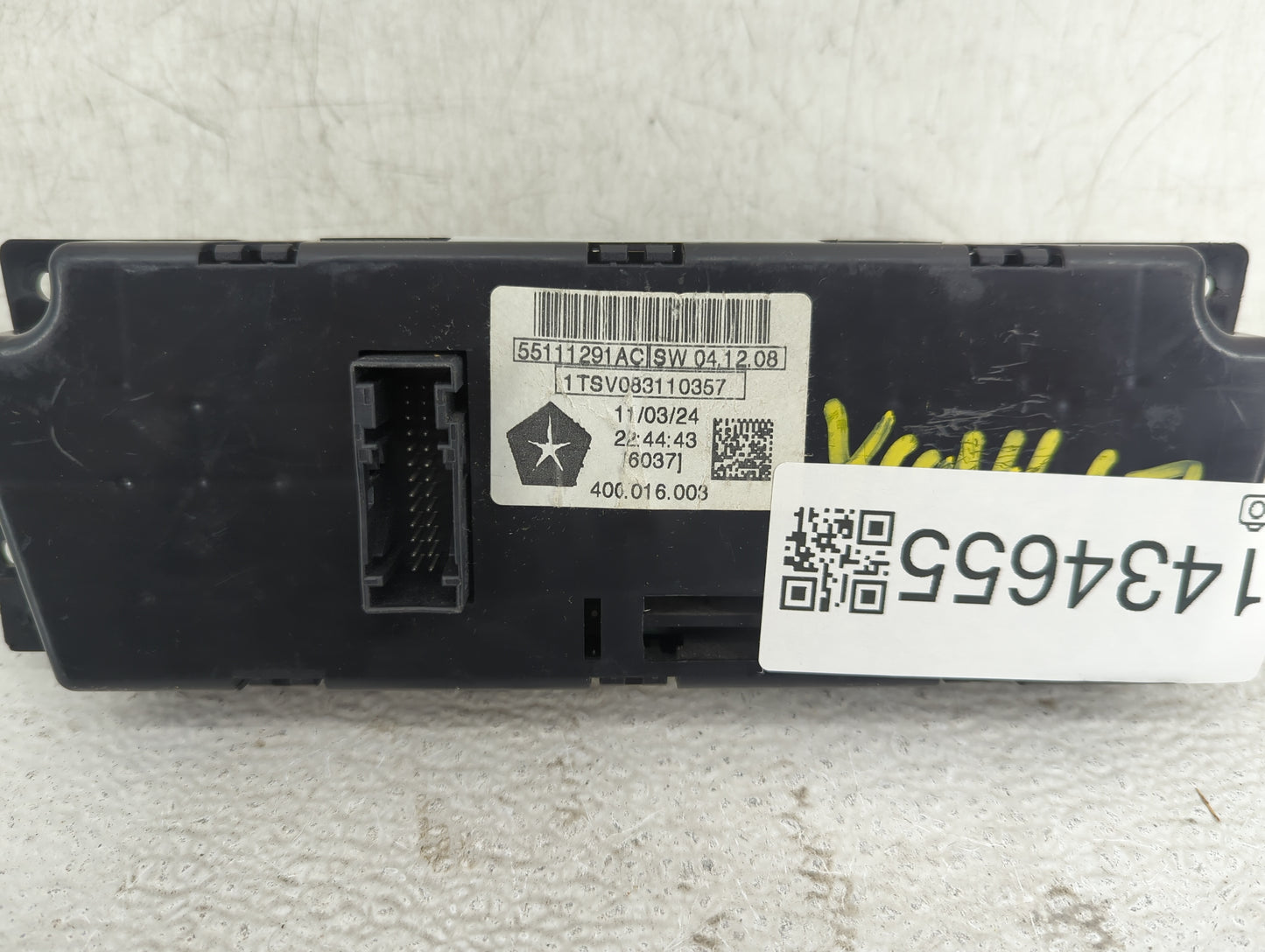 2011 Dodge Ram 1500 Climate Control Module Temperature AC/Heater Replacement P/N:55111291AC Fits Fits 2010 2012 OEM Used Aut