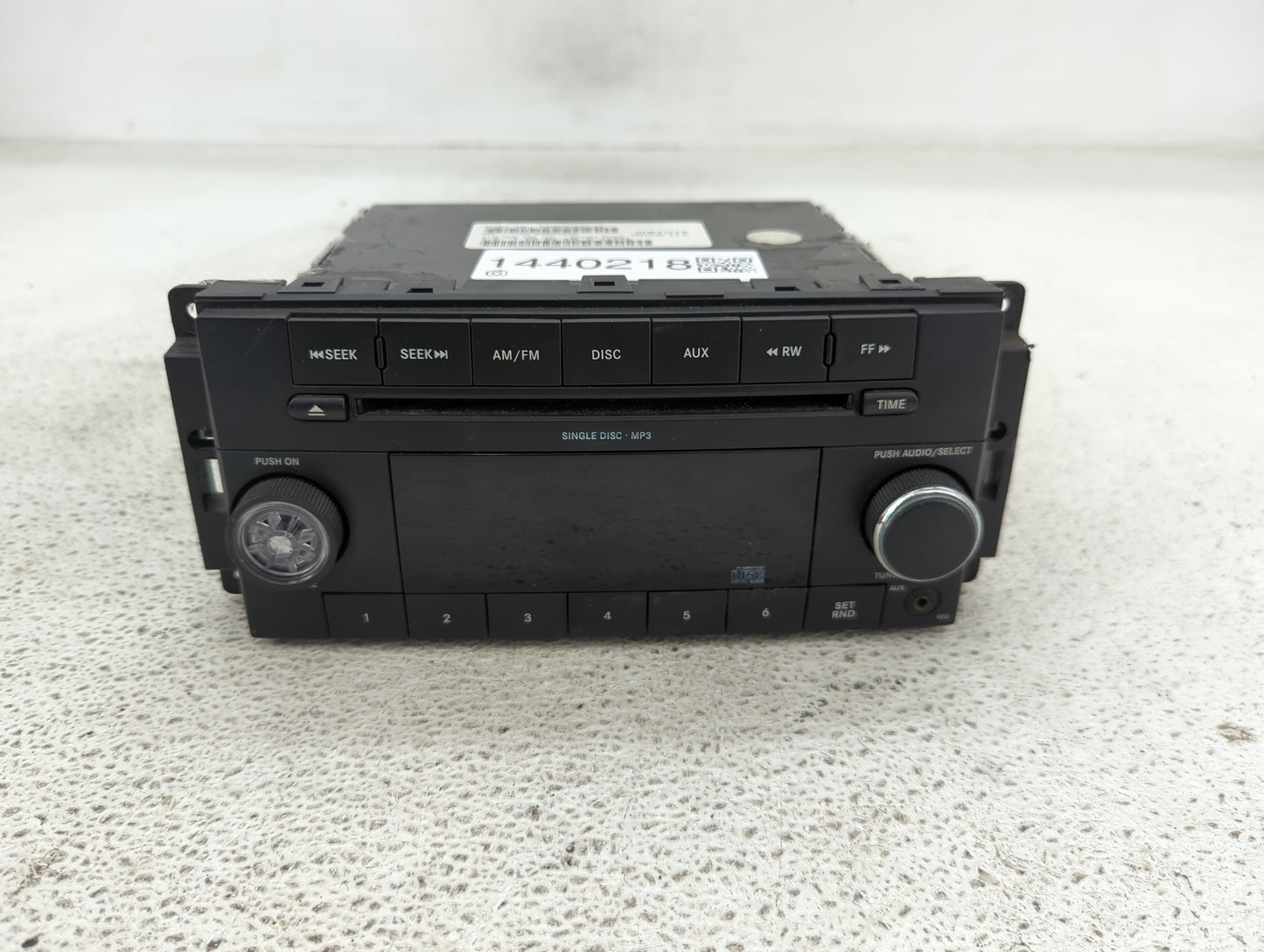 2009-2010 Dodge Ram 1500 Radio AM FM Cd Player Receiver Replacement P/N:P05091224AD Fits Fits 2008 2009 2010 2011 OEM Used A