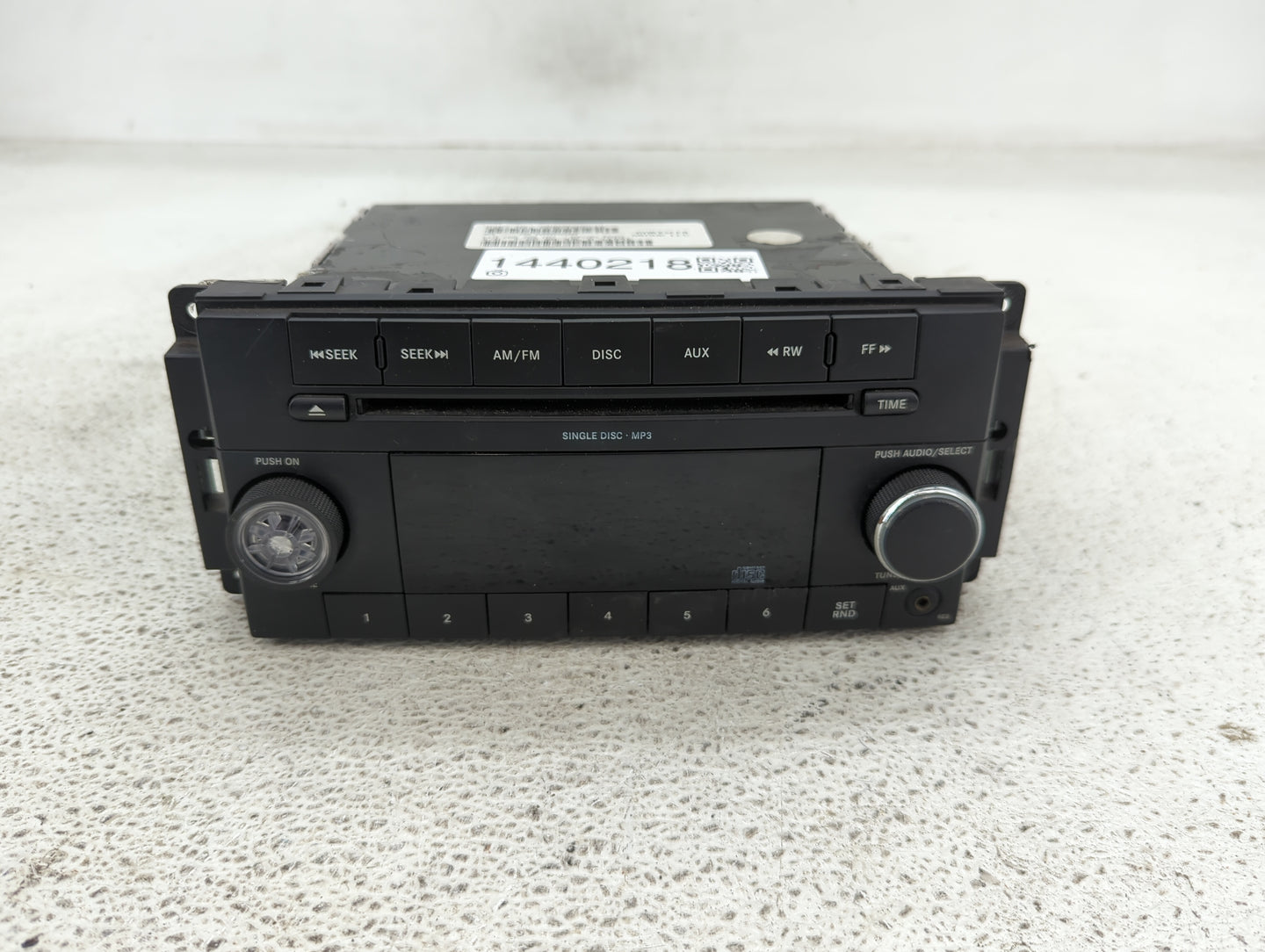 2009-2010 Dodge Ram 1500 Radio AM FM Cd Player Receiver Replacement P/N:P05091224AD Fits Fits 2008 2009 2010 2011 OEM Used A