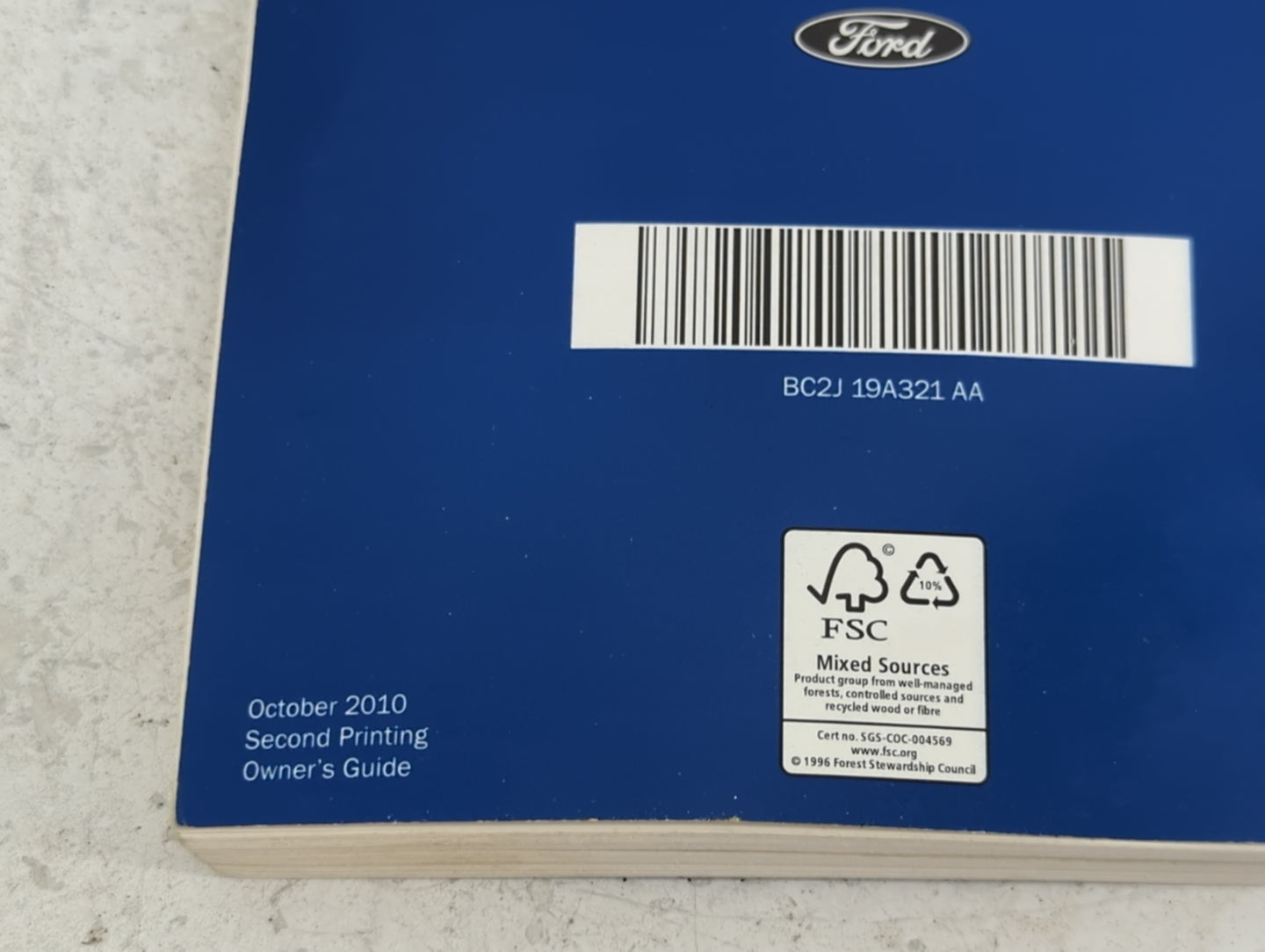 2011 Ford E-350 Super Duty Owners Manual Book Guide OEM Used Auto Parts - Oemusedautoparts1.com