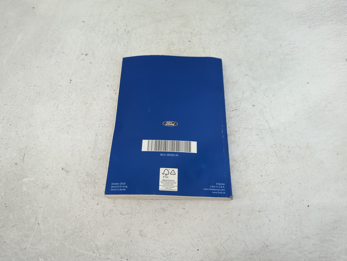 2011 Ford E-350 Super Duty Owners Manual Book Guide OEM Used Auto Parts - Oemusedautoparts1.com
