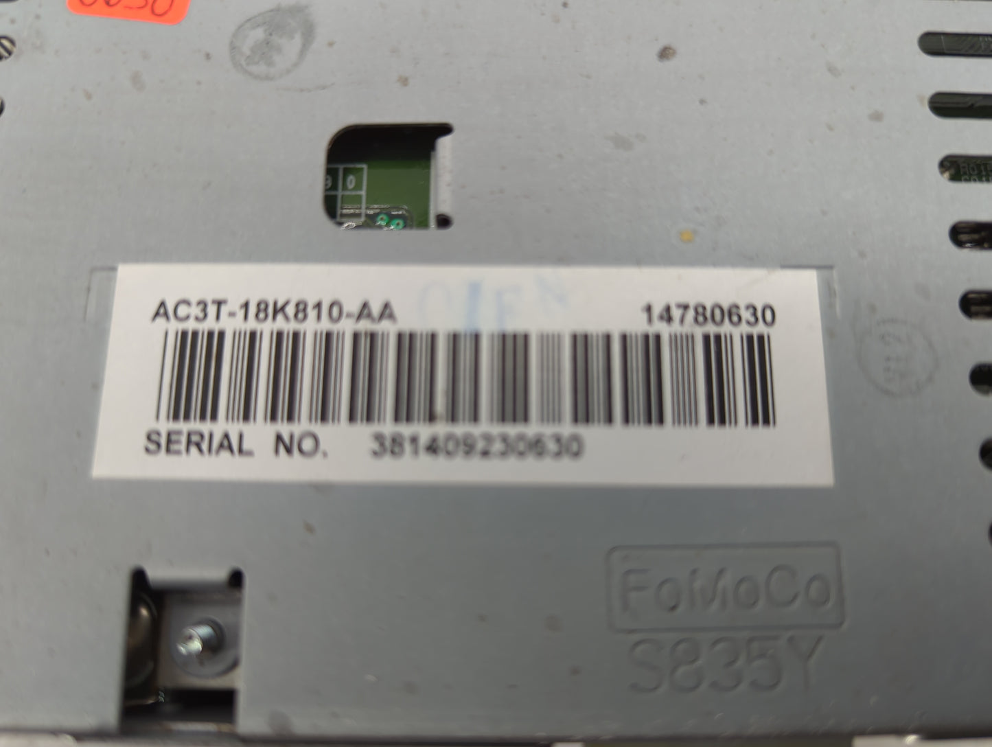 2010-2011 Ford E-350 Super Duty Radio AM FM Cd Player Receiver Replacement Fits Fits 2010 2011 OEM Used Auto Parts - Oemused