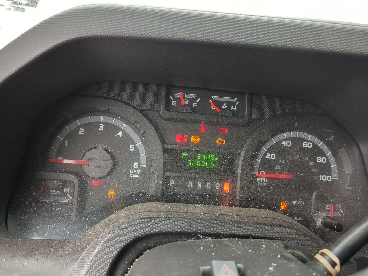 2011 Ford E-350 Super Duty Instrument Cluster Speedometer Gauges Miles:320K Fits OEM Used Auto Parts - Oemusedautoparts1.com