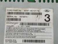 2011 Ford Edge Radio AM FM Cd Player Receiver Replacement P/N:BT4T-19C107-FB Fits OEM Used Auto Parts - Oemusedautoparts1.co