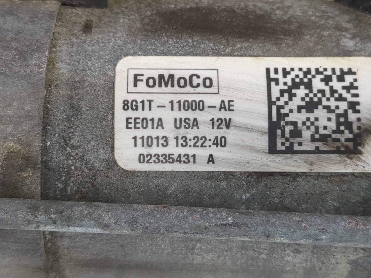 2007-2018 Ford Edge Car Starter Motor Solenoid OEM P/N:02335431 A 8G1T-11000-BE Fits OEM Used Auto Parts - Oemusedautoparts1