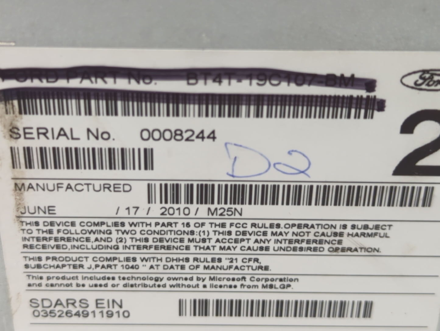 2011-2011 Ford Edge Undefined 456832 - Oemusedautoparts1.com