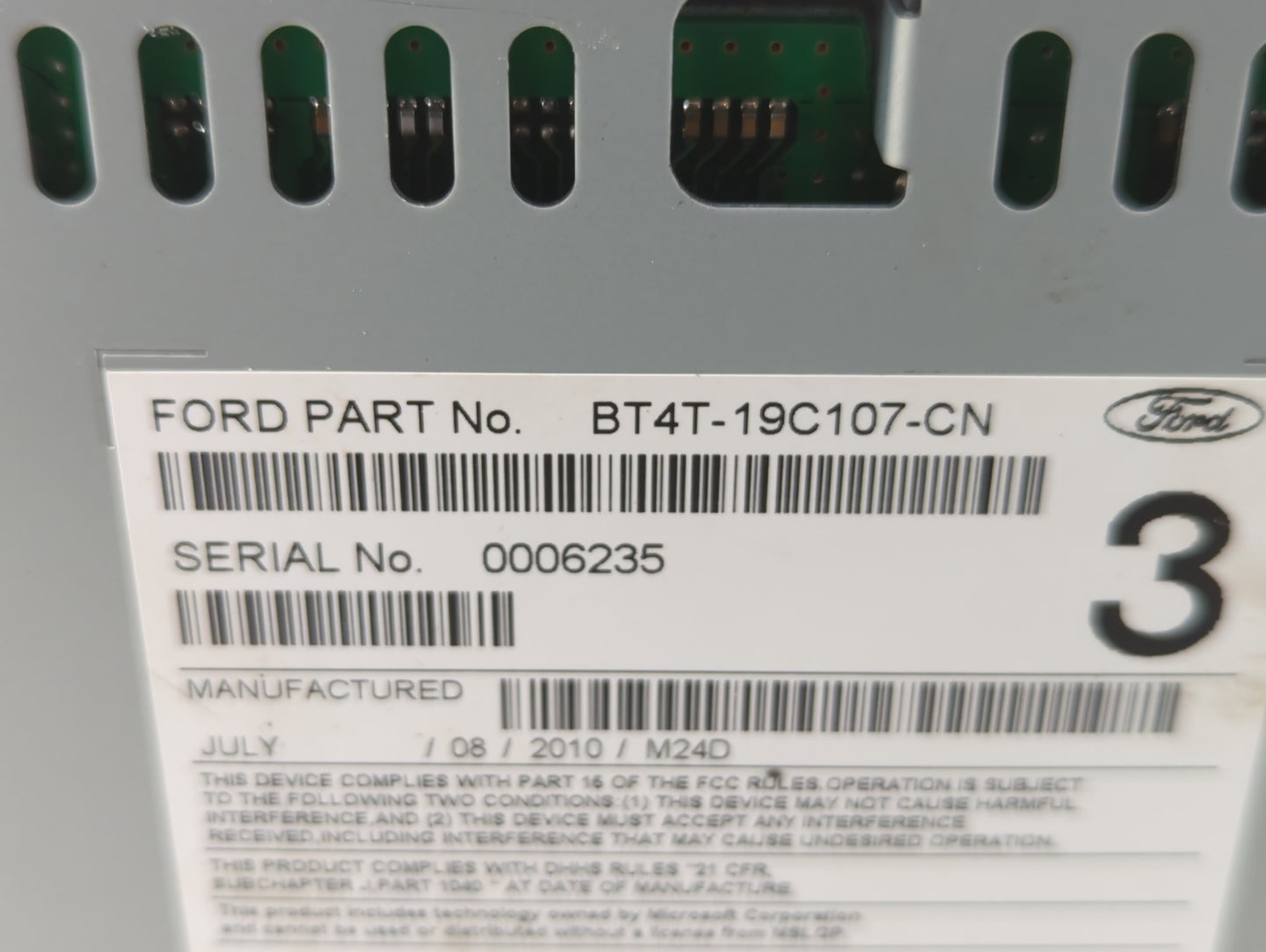 2011-2011 Ford Edge Am Fm Cd Player Radio Receiver - Oemusedautoparts1.com