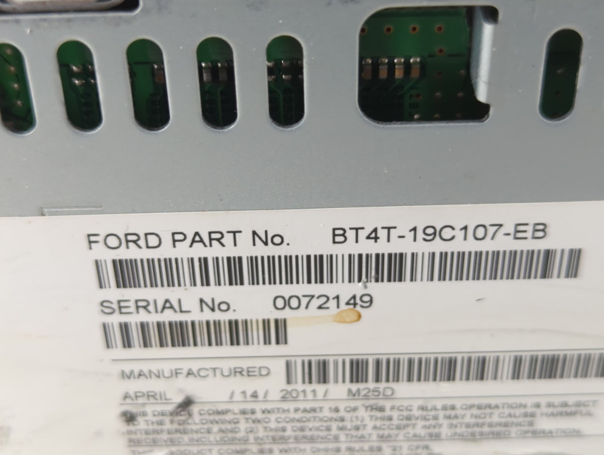 2011-2011 Ford Edge Am Fm Cd Player Radio Receiver 634165 - Oemusedautoparts1.com