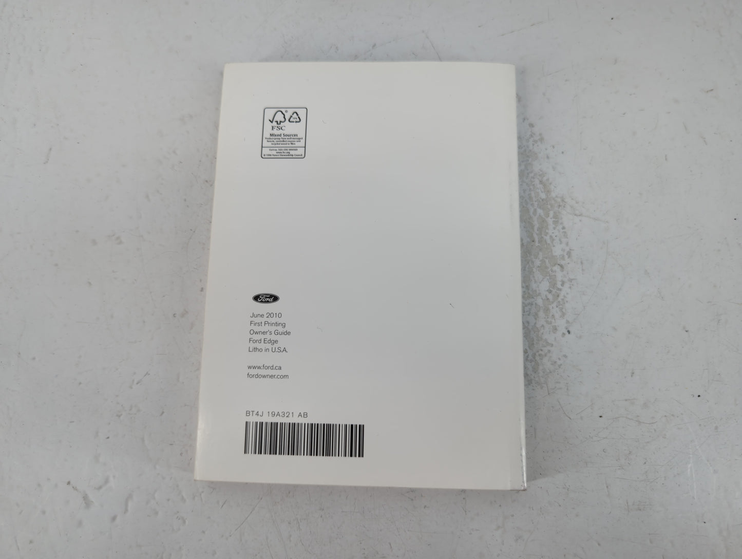 2011 Ford Edge Owners Manual Book Guide P/N:BT4J 19A321 AB OEM Used Auto Parts - Oemusedautoparts1.com