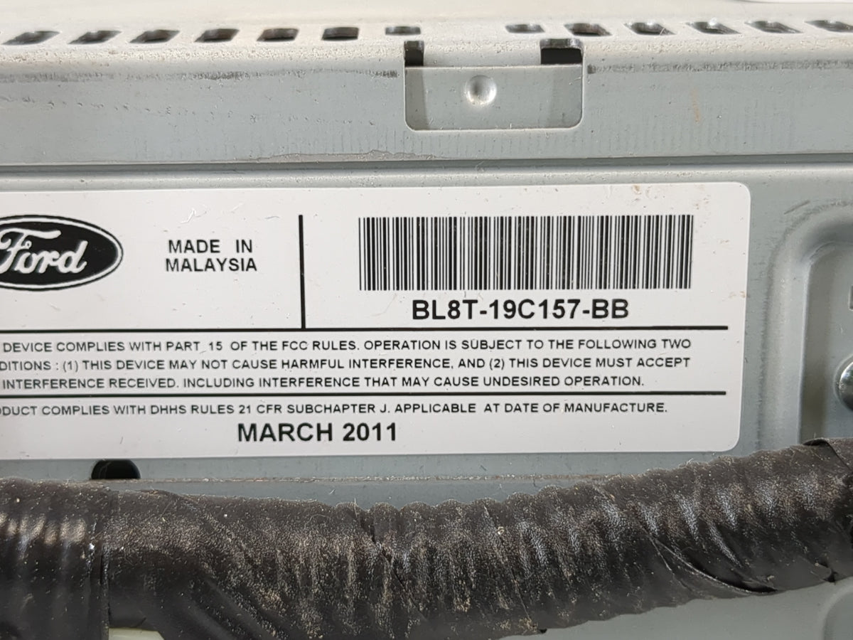 2011-2012 Ford Escape Radio AM FM Cd Player Receiver Replacement P/N:BL8T-19C157-BB Fits Fits 2011 2012 OEM Used Auto Parts 