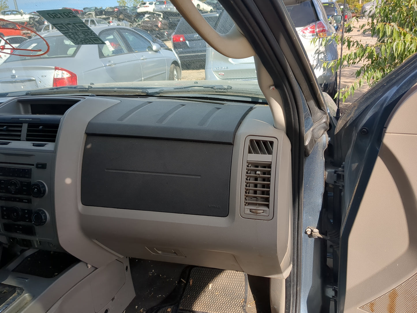 2008-2012 Ford Escape Air Bag Passenger Right Dashboard OEM Fits Fits 2008 2009 2010 2011 2012 OEM Used Auto Parts - Oemused